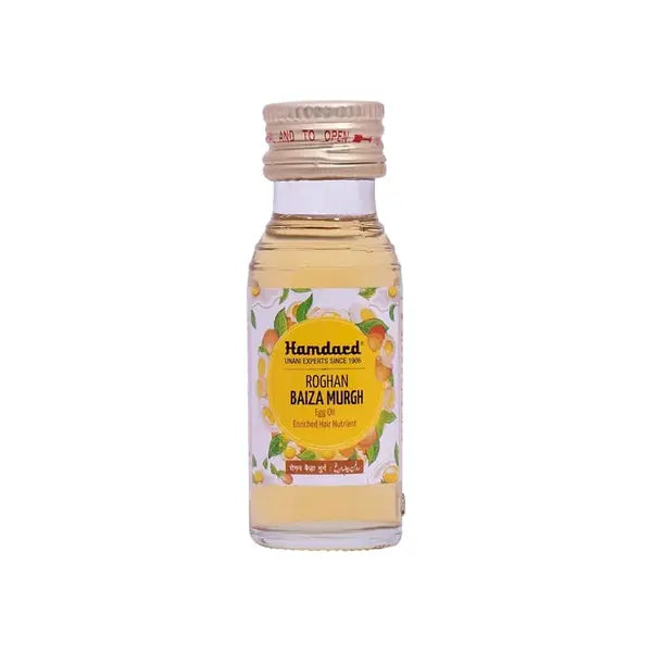 Hamdard Roghan Baiza Murgh Oil 50ml clear bottle