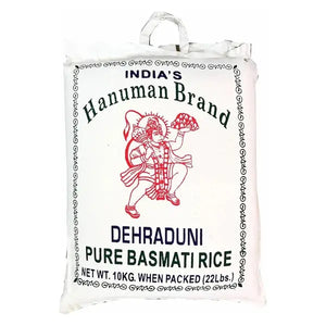 Hanuman brand Dehraduni pure basmati rice, 10kg bag