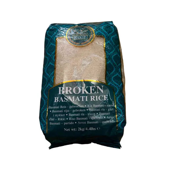 Heera premium broken basmati rice, 2kg cooking bag