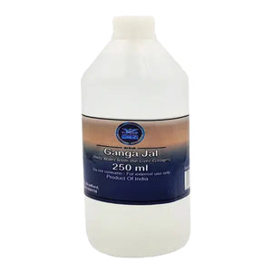 Heera Ganga Jal sacred holy water, 250ml bottle, on pure white background