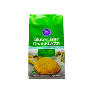 Heera Gluten Free Chakki Atta 1.5kg pack on a white background