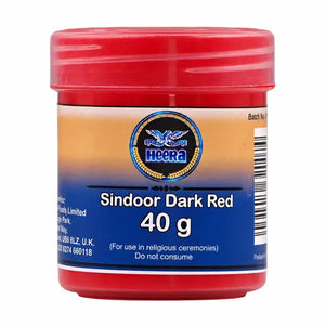 Heera Sindoor Red 40g jar centred on pure white background
