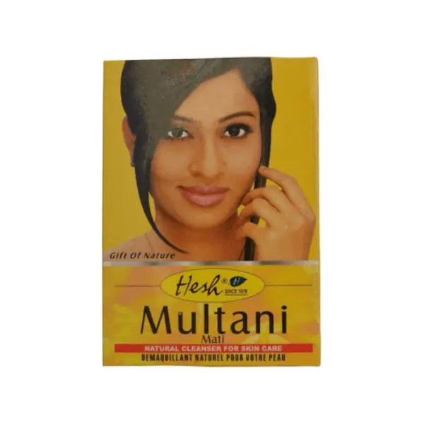 Hesh Multani Mitti natural cleanser powder 100g box on white background