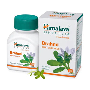 Himalaya Brahmi Mind Wellness 60 tablets 60g bottle and box