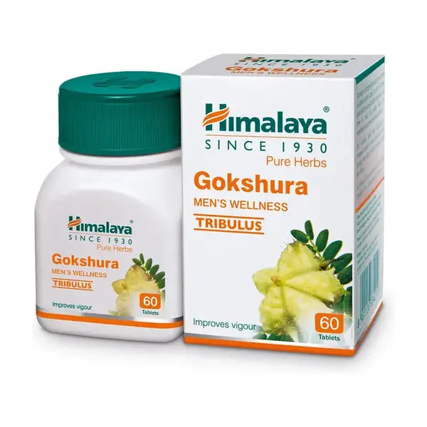 Himalaya Gokshura Men’s Wellness 60 tablets bottle and box