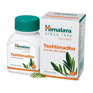 Himalaya Yashtimadhu Gastric Wellness 60 tablets bottle and box
