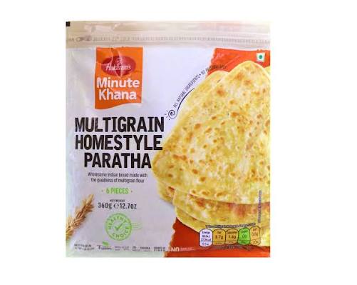 Haldiram Multigrain Homestyle Paratha Frozen (6pcs) - 360g