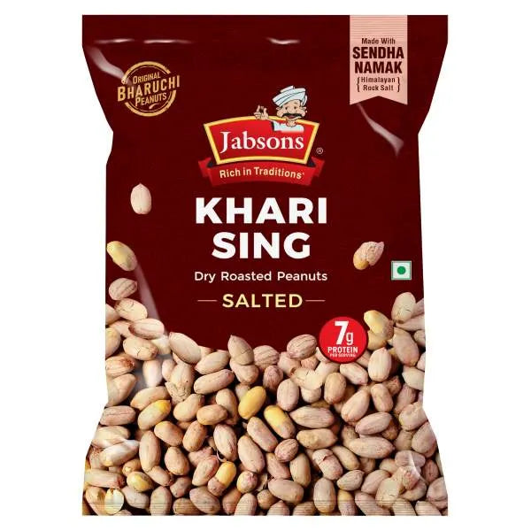 Jabsons Baruchi Peanuts Khari Sing Rock Salt - 400g