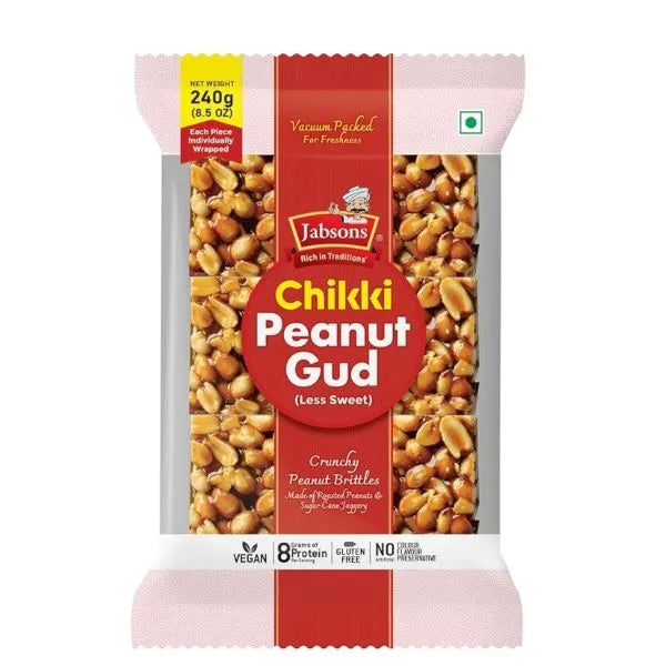 Jabsons Chikki Peanut Gud - 240g