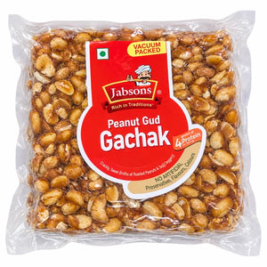 Jabsons Peanut Gud Gachak 400g vacuum pack of peanut and jaggery brittle