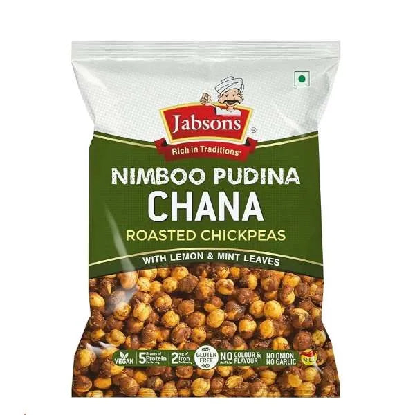 Jabsons Roasted Chana Nimboo Pudina - 150g