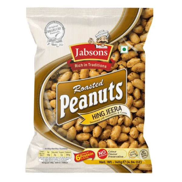 Jabsons Roasted Peanuts Hing Jeera - 140g