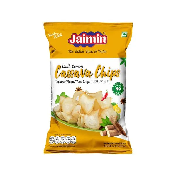 Jaimin Chilli & Lemon Cassava Chips - 100g