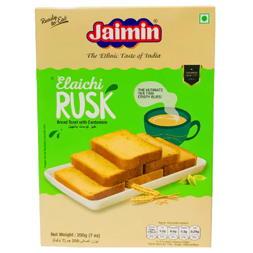 Jaggery Rusk Jaimin Jaggery Rusk 200g | Crunchy Sweet Tea Toast – Grocery Wala