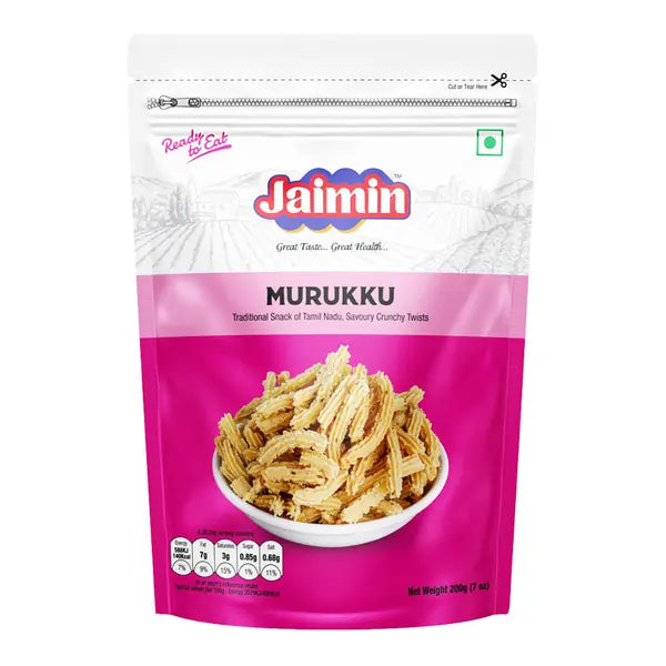 Jaimin Murukku traditional Tamil crunchy snack 200g pouch