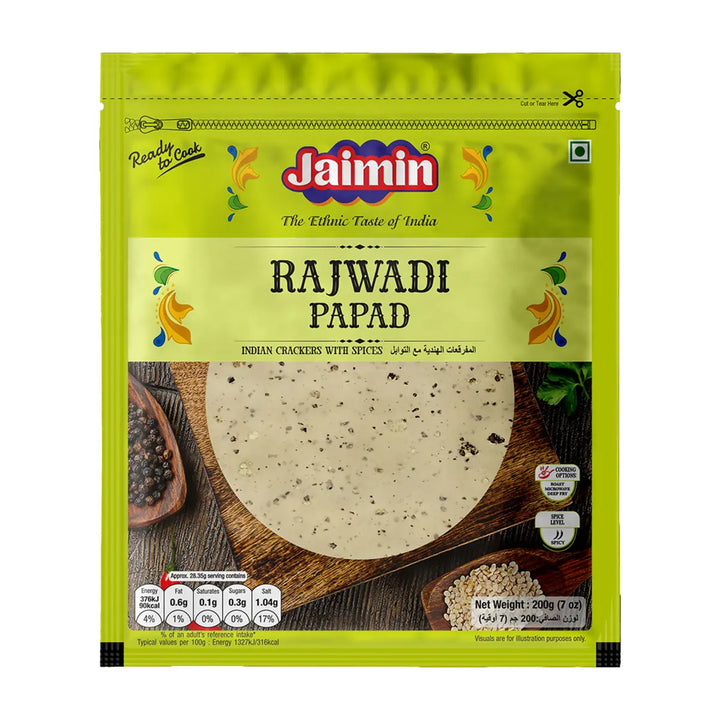 Jaimin Rajwadi Papad 200g pack
