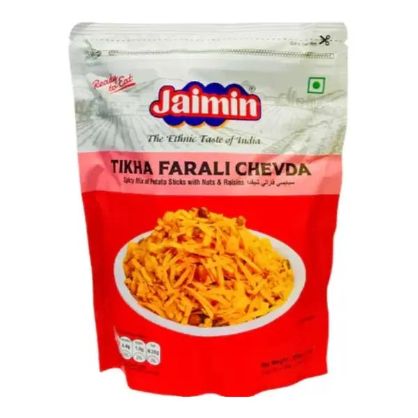 Jaimin Tikha Farali Chevda spicy fasting snack 200g pouch