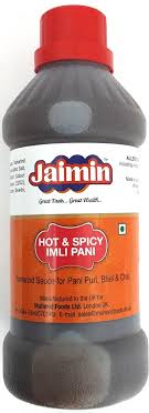 Shop Jaimin Pani Puri Pani Hot & Spicy Imli - 500ml at Grocerywala