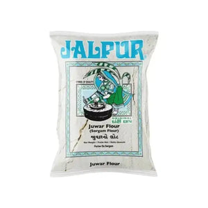 Jalpur Juwar sorghum flour 2kg pack, front view on white background