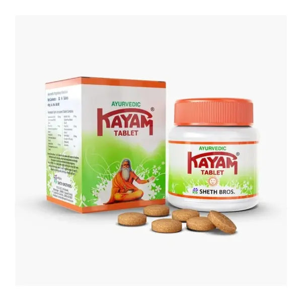 Sheth Brothers Kayam Ayurvedic tablets, 30-piece 30g pack