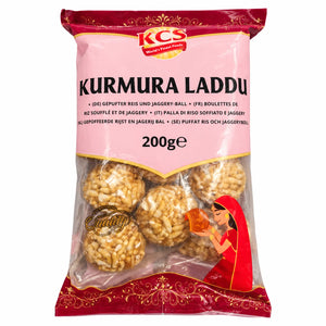 KCS Kurmura Laddu 200g pack of puffed rice and jaggery sweet balls