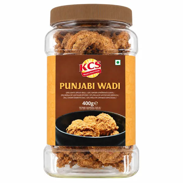 KCS Punjabi Wadi 400g jar, front label