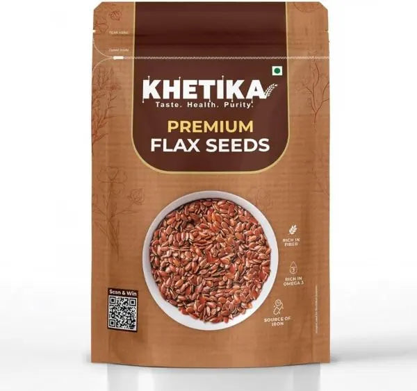 Khetika Linseed (FlaxSeeds/Alsi) - 500g