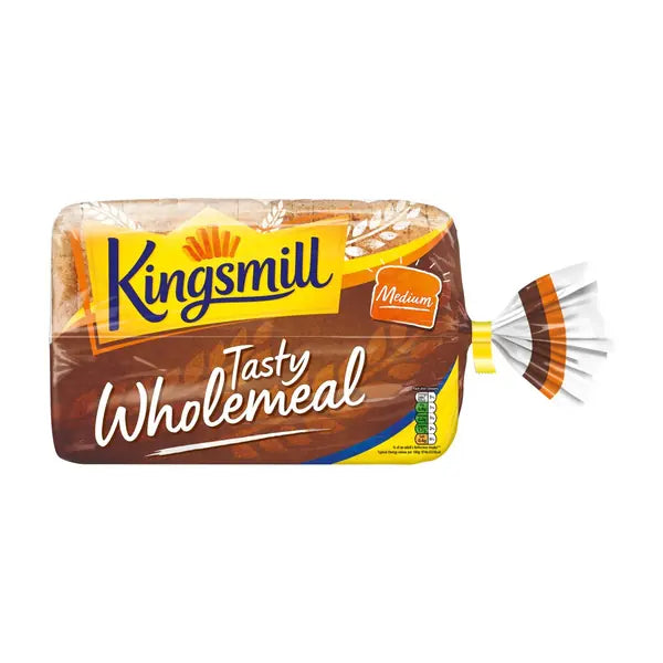 Kingsmill tasty wholemeal medium sliced bread, 800g loaf