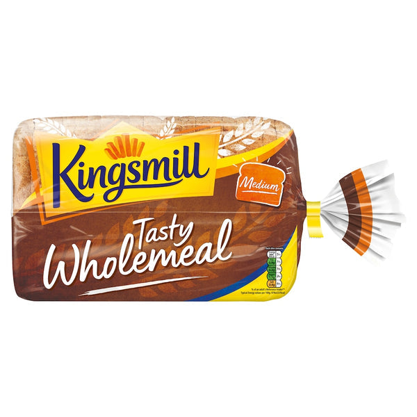 Kingsmill Tasty Wholemeal medium sliced bread loaf 800g pack