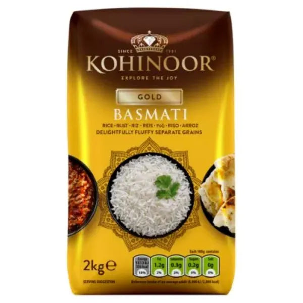 Kohinoor basmati gold rice 2kg long grain rice
