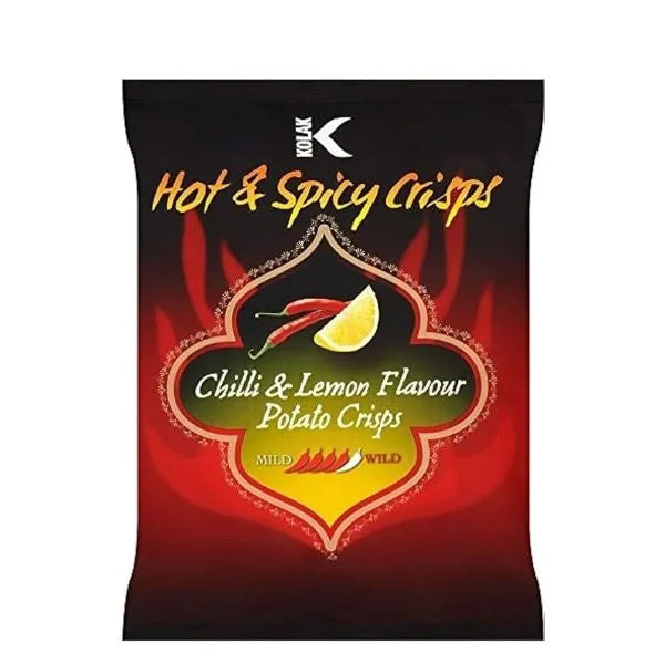 kolak Hot and Spicy Crisps Chilli Lemon - 85g