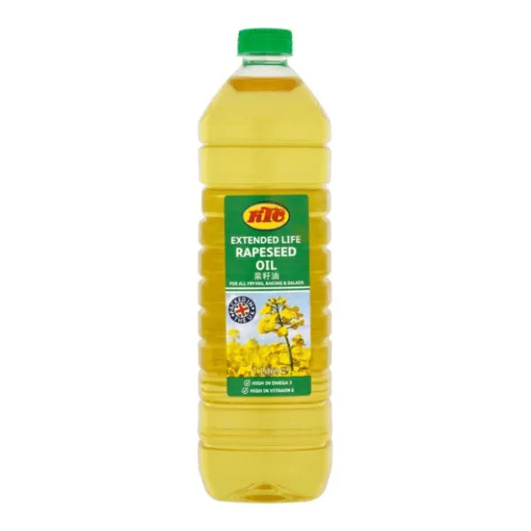 KTC rapeseed oil 1 litre cooking oil bottle