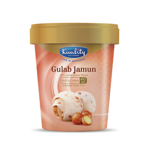 Kwality Gulab Jamun ice cream tub 450ml frozen dessert
