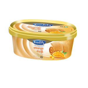 Kwality Mango kulfi tub 900ml frozen Indian dessert