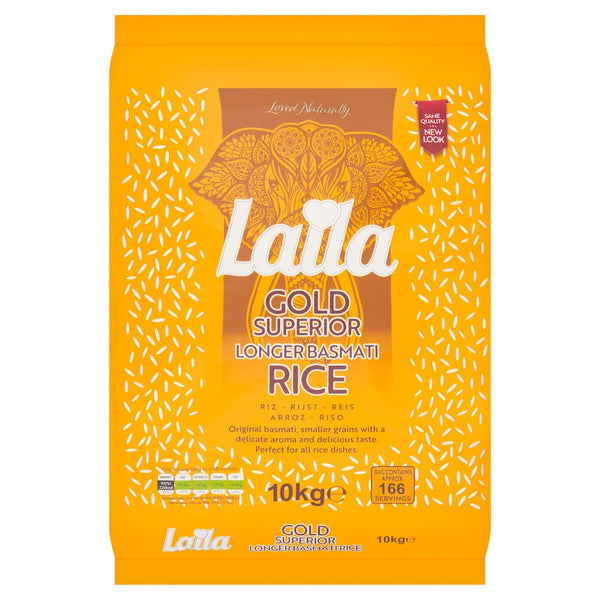 Laila Gold Superior Longer basmati rice 10kg bag