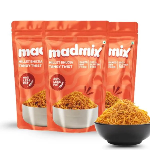 Madmix Jowar Bhujia Tangy Twist- 125g