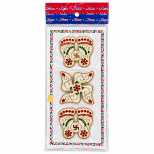 Meera Lakshmi Charan and Swastik Stickers – 3 Inch