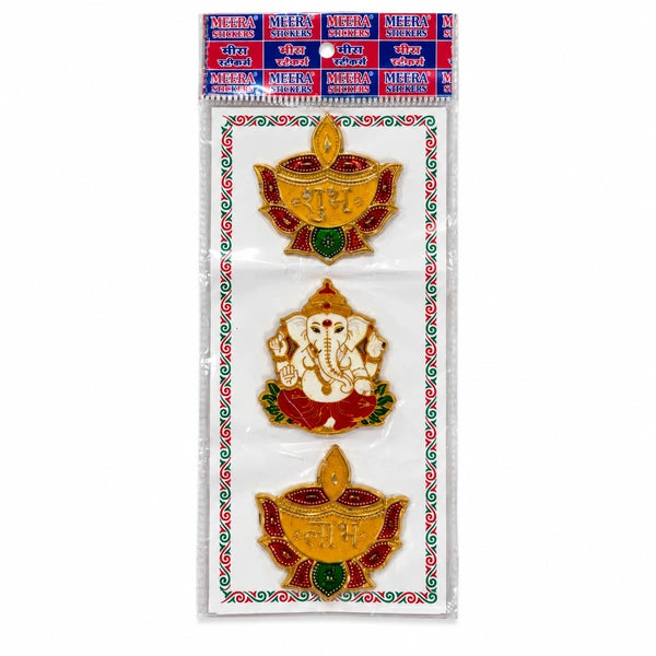 Meera Shubh Labh Diya Stickers – 3 Inch