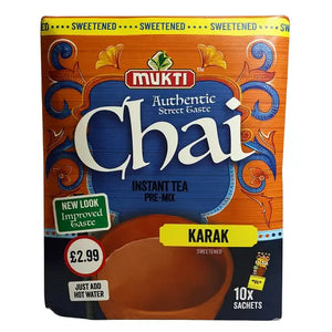 Mukti Instant Karak Chai Sweetened 200g box with 10 sachets