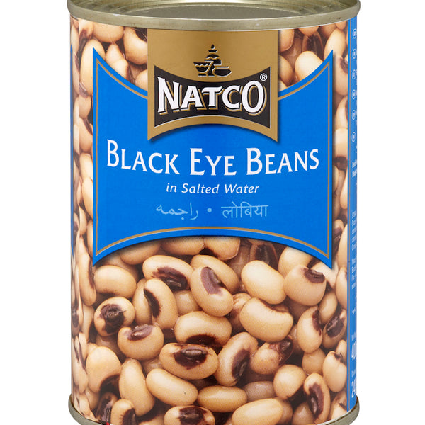 Natco black eyed beans 400g ready cooked tin