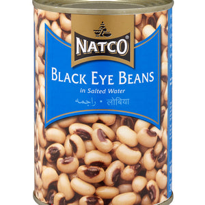 Natco black eyed beans 400g ready cooked tin