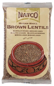 Natco Brown Whole Lentils (Masoor Dal) - 2kg