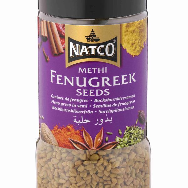 Natco fenugreek Methi seeds 100g clear spice jar