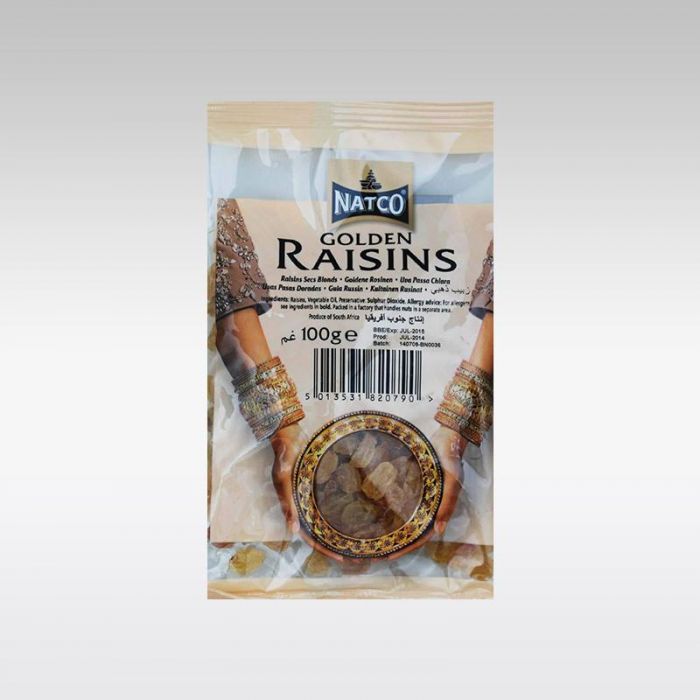 Shop Natco Raisins Golden - 100g at Grocerywala