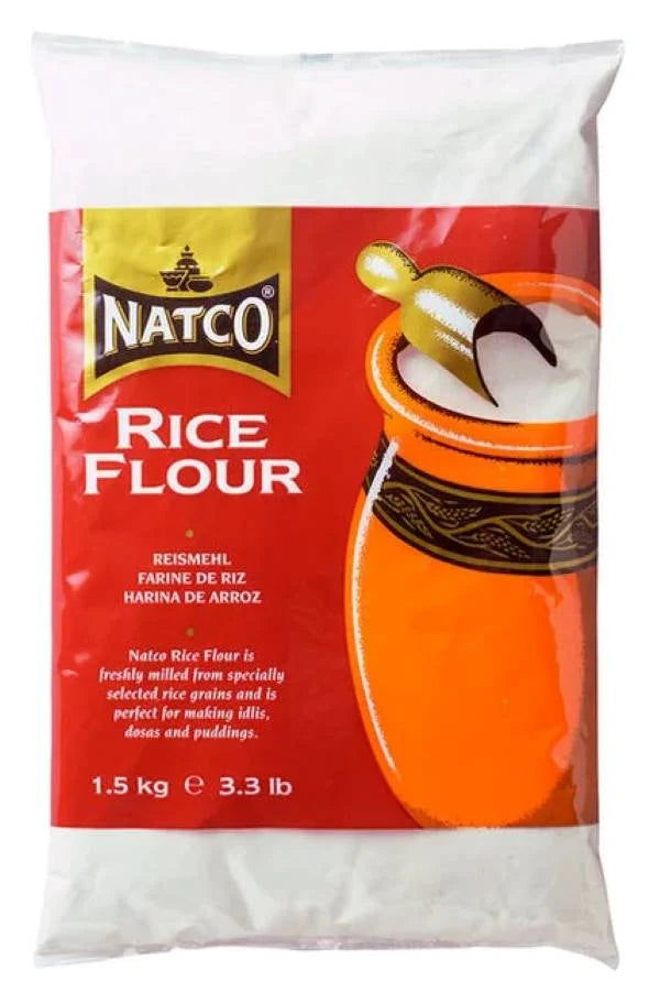 Natco ground rice coarse 1.5kg rice flour packet