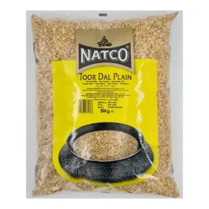 Natco plain toor dal five kilogram retail packet