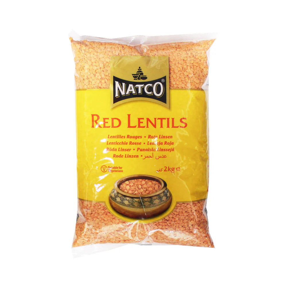 Natco Red Split Lentils (Masoor Dal) - 2kg