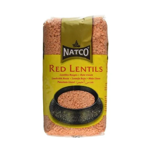 Natco Red Split Lentils 1kg | Masoor Dal | Buy Online UK – Grocery Wala