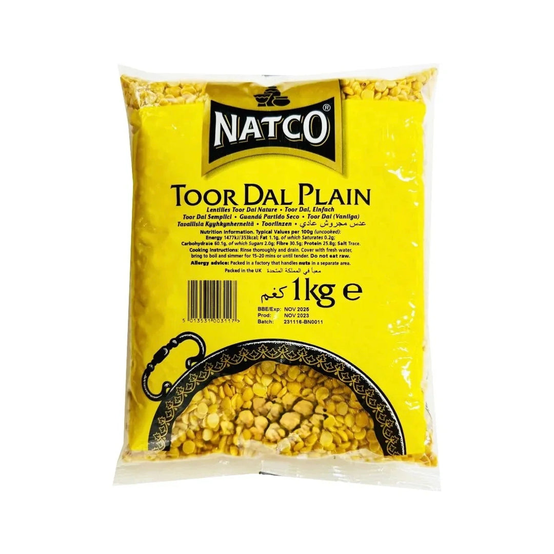Natco Toor Dal Plain 1kg pack