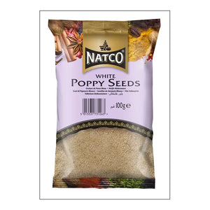 Natco white poppy seeds 100g resealable retail packet